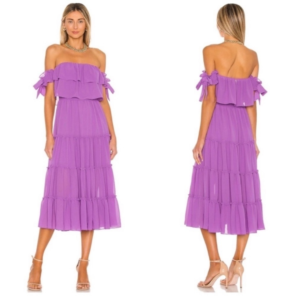 MISA LOS ANGELES Micaela Dress in Dark Lilac